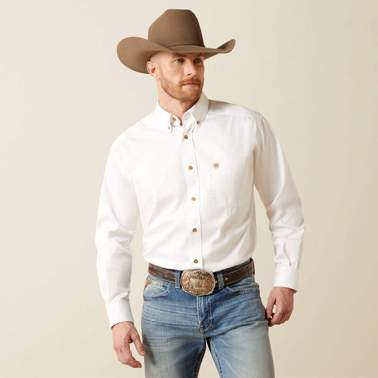 Ariat Ariat Men's Solid Twill Core Classic Long Sleeve  Button Down Dress Shirt, Size: SMALL, nan: nan, nan: nan