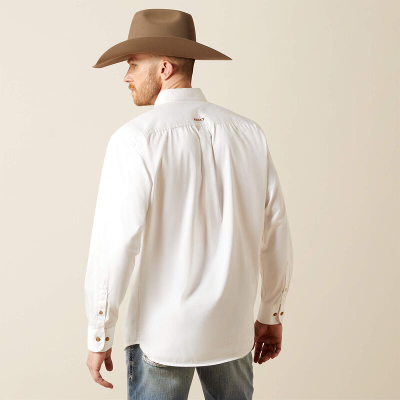 nan Ariat Men's Solid Twill Core Classic Long Sleeve  Button Down Dress Shirt, nan: MEDIUM, nan: nan, nan: nan