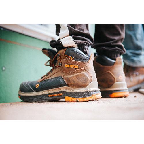 nan Wolverine Men's Overpass 6 Inch Composite Toe Work Boot, nan: 8.5, nan: M, nan: nan