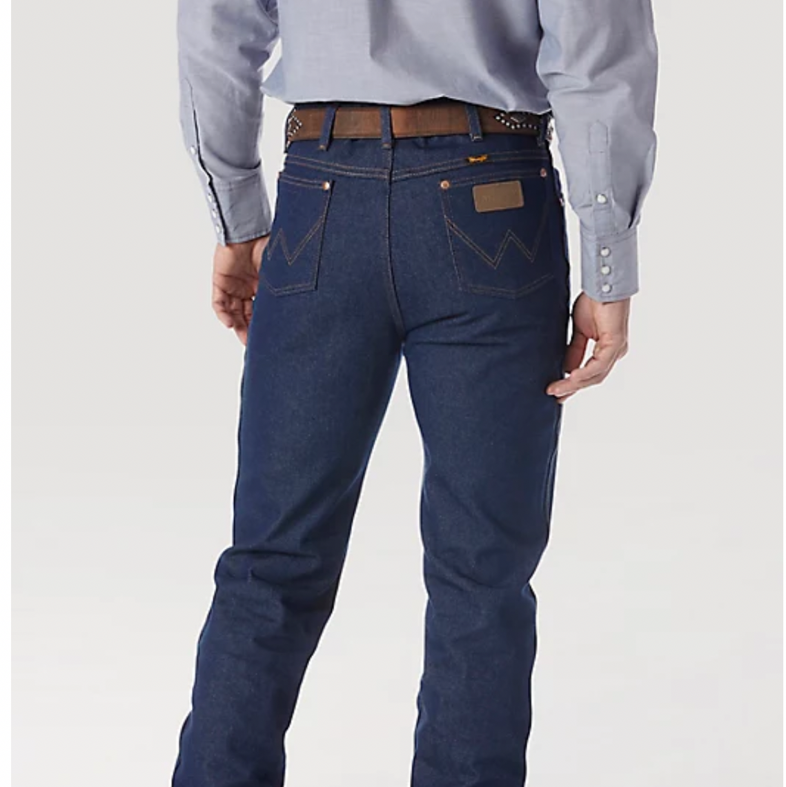 nan Wrangler Men's Cowboy Cut Rigid Slim Fit Jean Prewashed Indigo, nan: 30, nan: 36, nan: nan