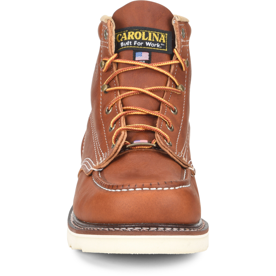 nan Carolina Men's 6 Inch Soft Toe Toe Wedge Work Boot, nan: 7.5, nan: EE, nan: nan