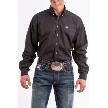 Cinch Cinch Men's Solid Black Button-Down Western Shirt, Size: SMALL, nan: nan, nan: nan